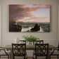 Canvas art print featuring a coastal landscape with water and sky clearing after storm, showcased as a statement wall artwork