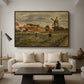 The Potato Harvest, c. 1875 - Floater Framed Canvas Print