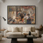 Roman Pilgrims, 1854 - Floater Framed Canvas Print