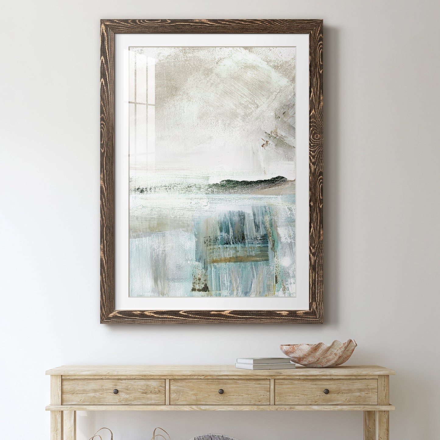 Summer Teal II - Premium Framed Print - Distressed Barnwood Frame - Ready to Hang