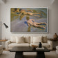 Boys on the Beach, 1910 - Floater Framed Canvas Print
