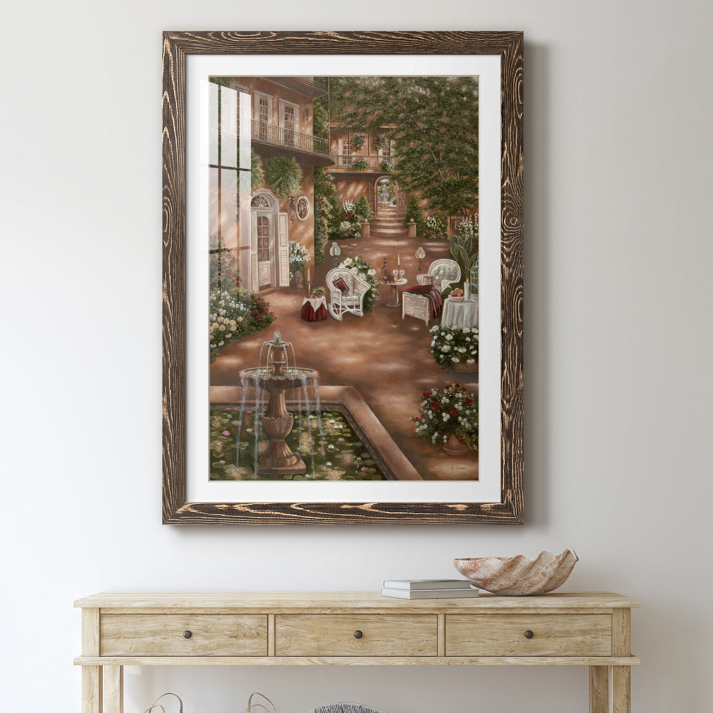 Evening Cocktails I - Premium Framed Print - Distressed Barnwood Frame - Ready to Hang