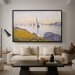 Evening Calm, Concarneau, Opus 220, 1891 - Floater Framed Canvas Print