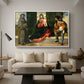 Madonna and Child with Saints Anthony of Padua and Roch, c. 1510 - Floater Framed Canvas Print