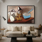 Jug, Candle, and Enamel Pan, 1950 - Floater Framed Canvas Print