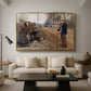 People by a Road, 1893 - Floater Framed Canvas Print