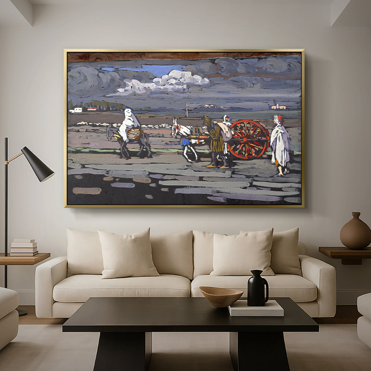 Country Road (Landstrasse), 1905 - Floater Framed Canvas Print
