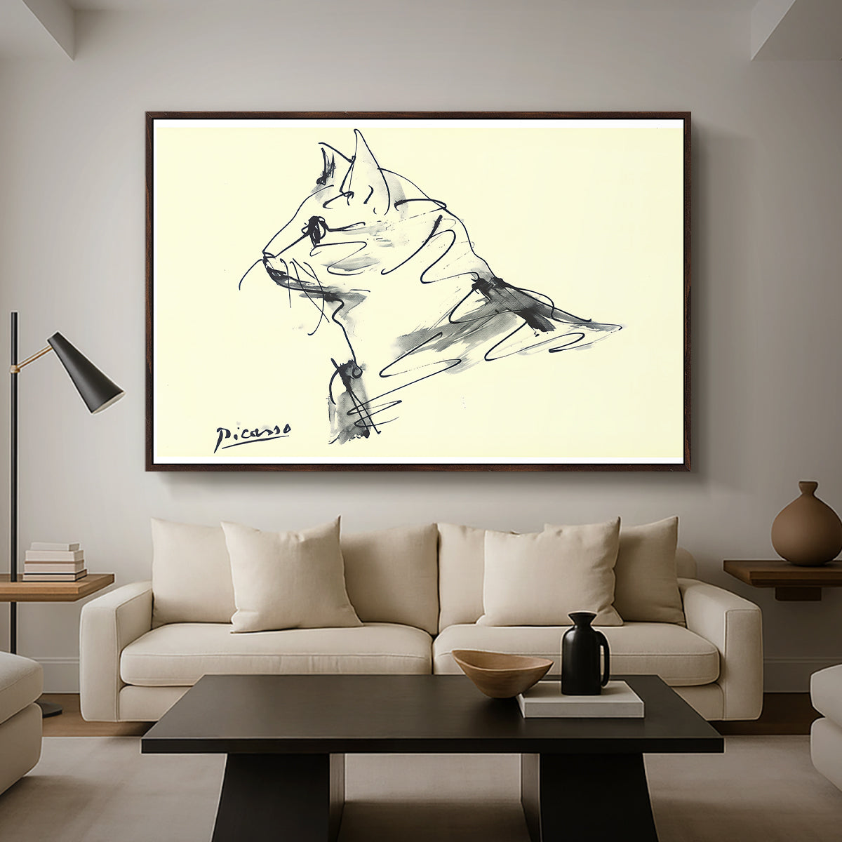 Cat (Le chat), c. 1961 - Floater Framed Canvas Print