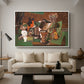 Playing Cards, Glasses, Bottle of Rum: "Vive la France", 1914-1915 - Floater Framed Canvas Print