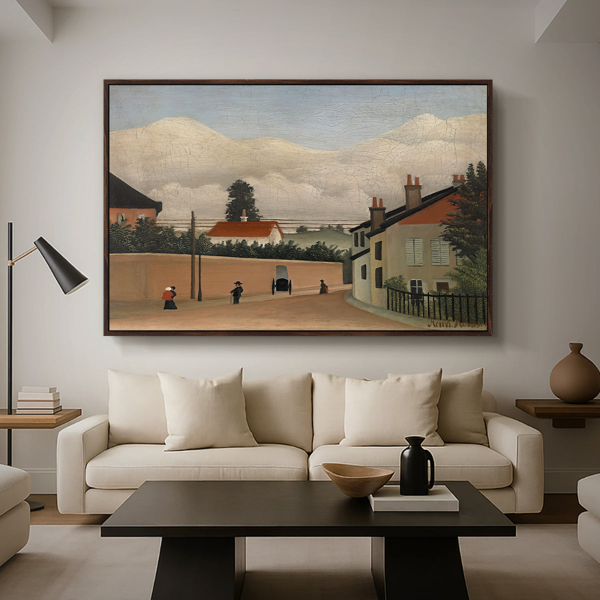 Outskirts of Paris, c. 1906-1910 - Floater Framed Canvas Print