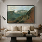 The Dachstein from the Plassen near Hallstatt, 1827 - Floater Framed Canvas Print