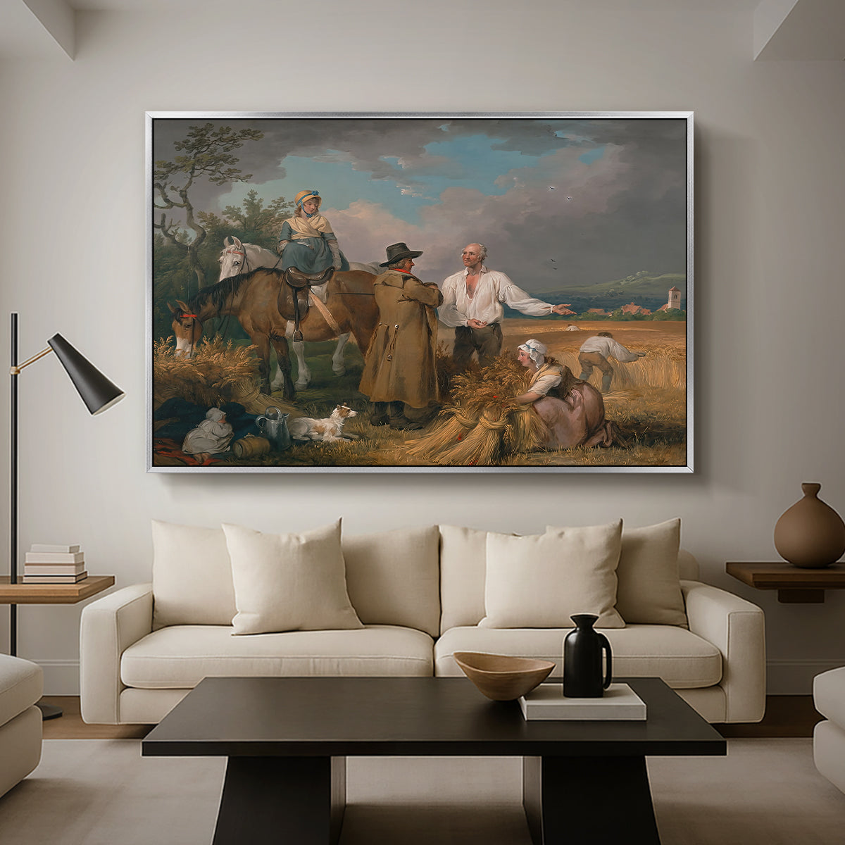 The Reapers, 1800 - Floater Framed Canvas Print