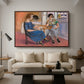 Domino Players, 1921 - Floater Framed Canvas Print