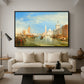 Venice: The Dogana and San Giorgio Maggiore, 1834 - Floater Framed Canvas Print