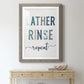 Lather Rinse Repeat - Premium Framed Print - Distressed Barnwood Frame - Ready to Hang