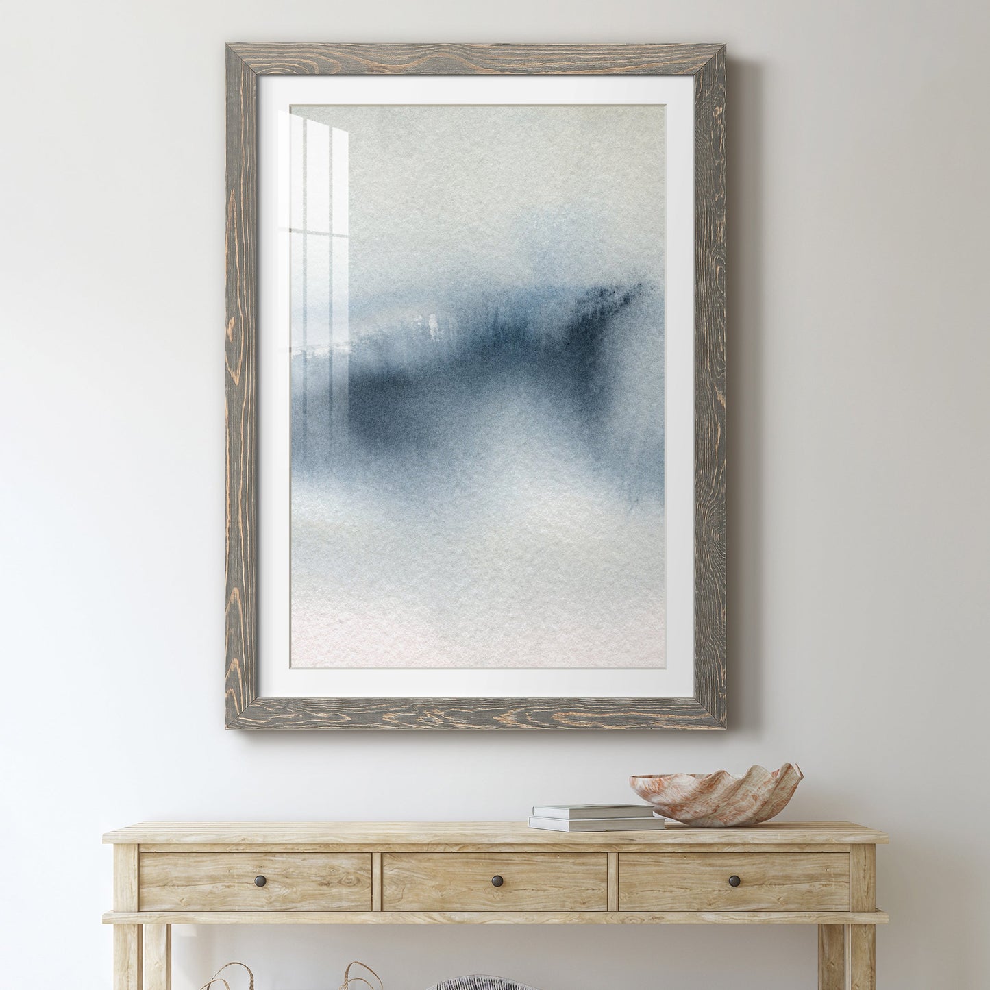 Summer Rain I - Premium Framed Print - Distressed Barnwood Frame - Ready to Hang