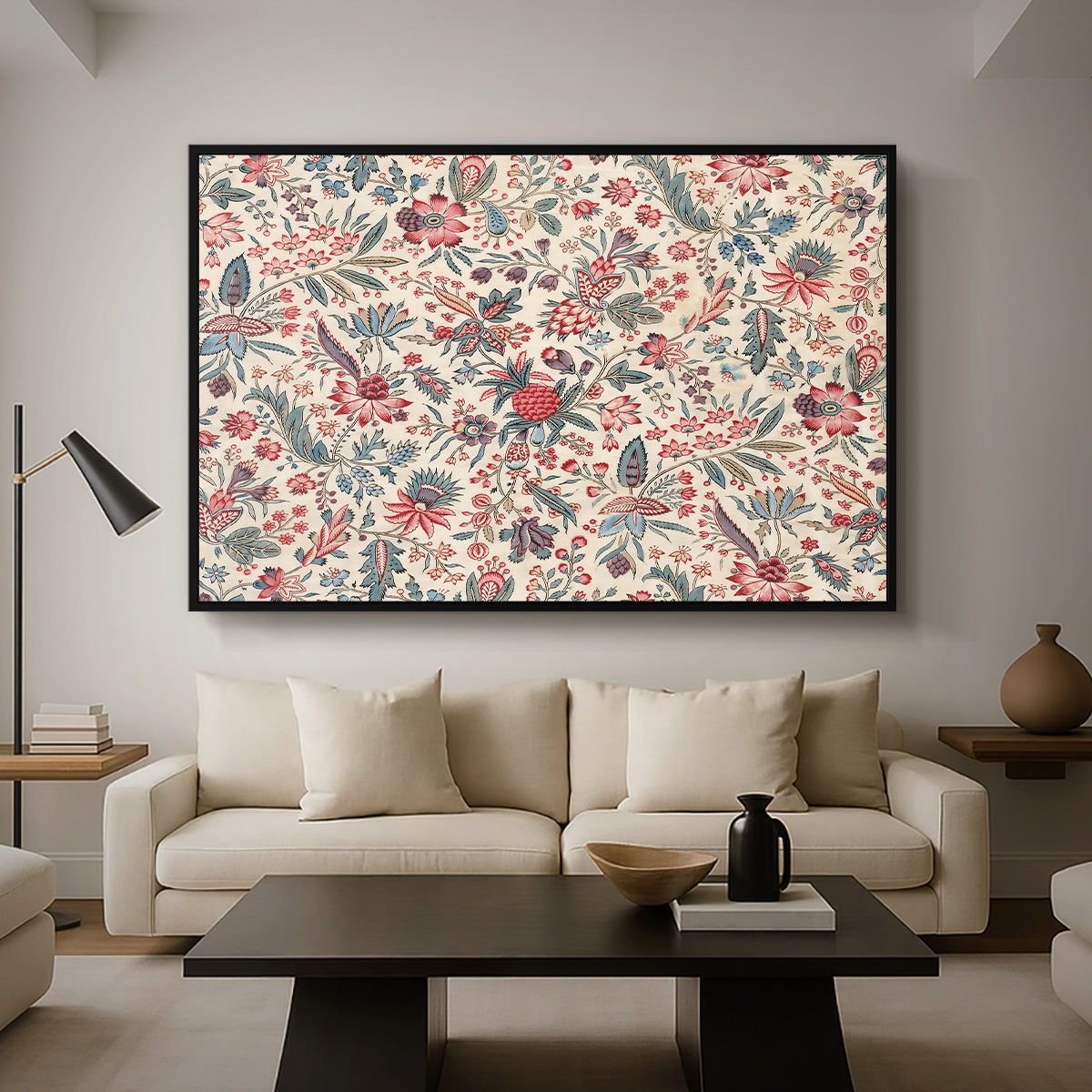 Anaras - Cream, c. 1775-1800 - Floater Framed Canvas Print