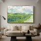 Green Wheat Field, Auvers, 1890 - Floater Framed Canvas Print