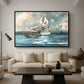 Sloop, Nassau, 1899 - Floater Framed Canvas Print