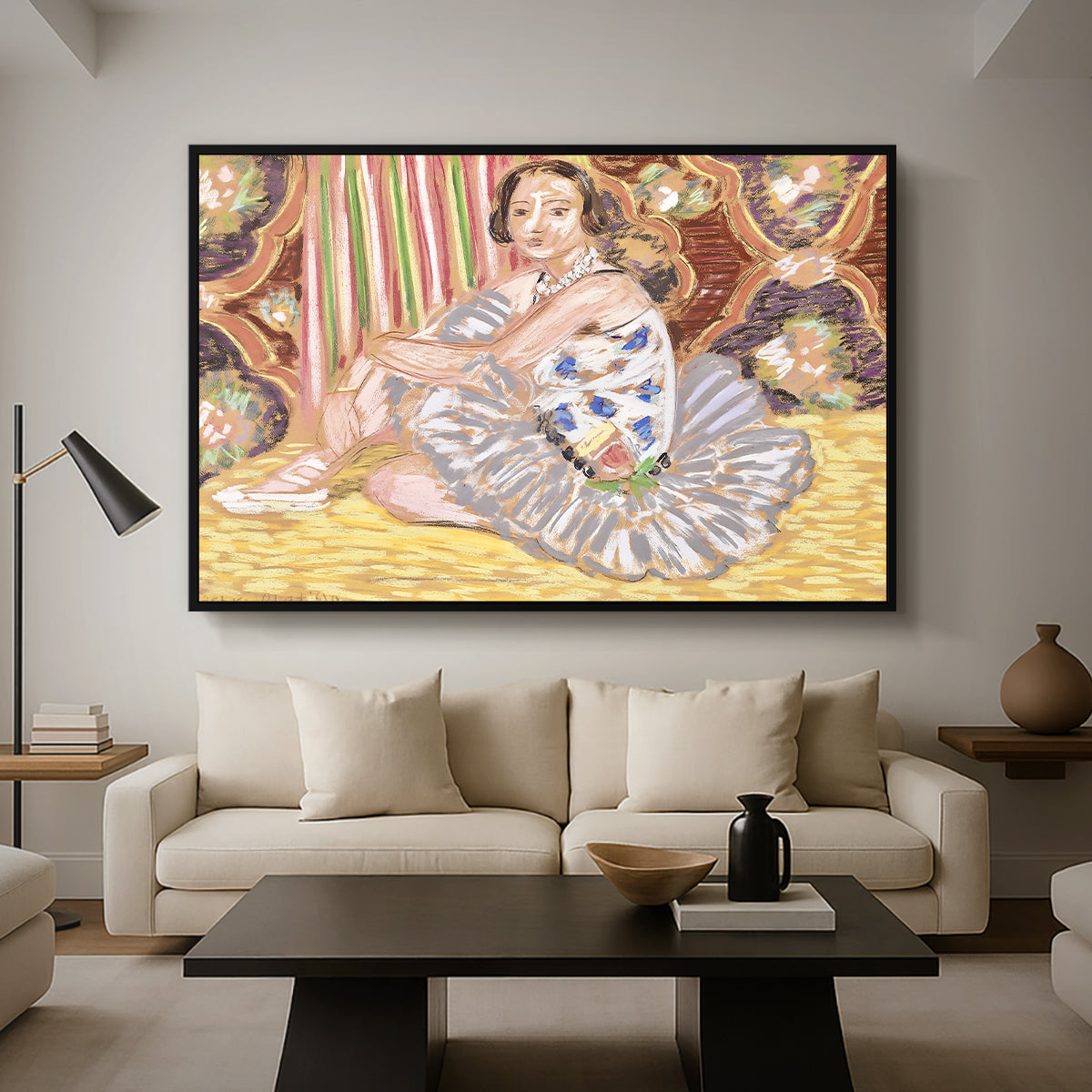 The Dancer (La danseuse), c. 1927 - Floater Framed Canvas Print