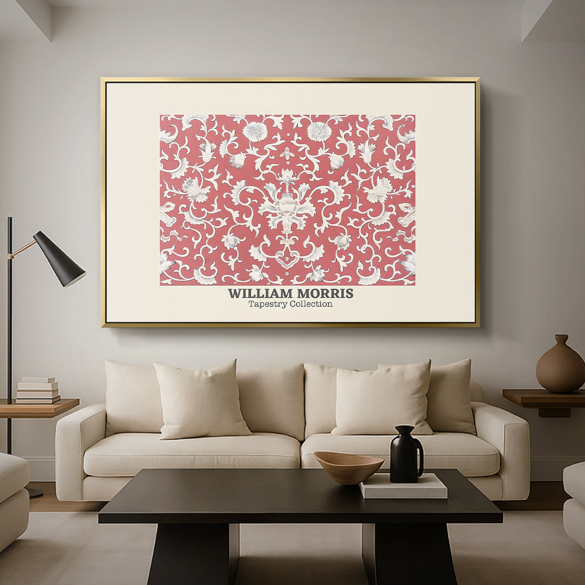 Examples of Chinese Ornament, Pl. XCV (Morris Inspired), 1867 - Floater Framed Canvas Print