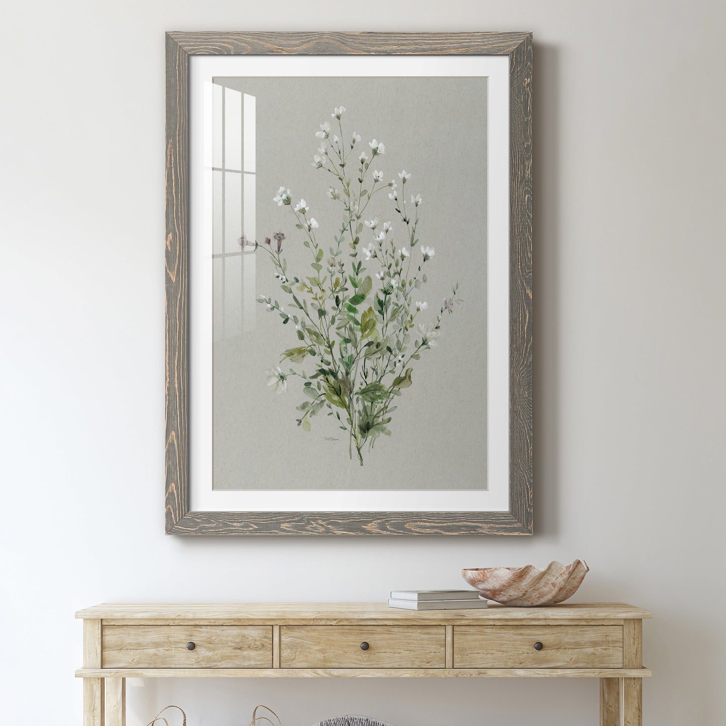 Bouquet of Grace I - Premium Framed Print - Distressed Barnwood Frame - Ready to Hang