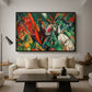 In the Rain, 1912 - Floater Framed Canvas Print
