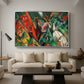 In the Rain, 1912 - Floater Framed Canvas Print