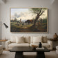 Shepherd with Billy Goat, c. 1830 - Floater Framed Canvas Print