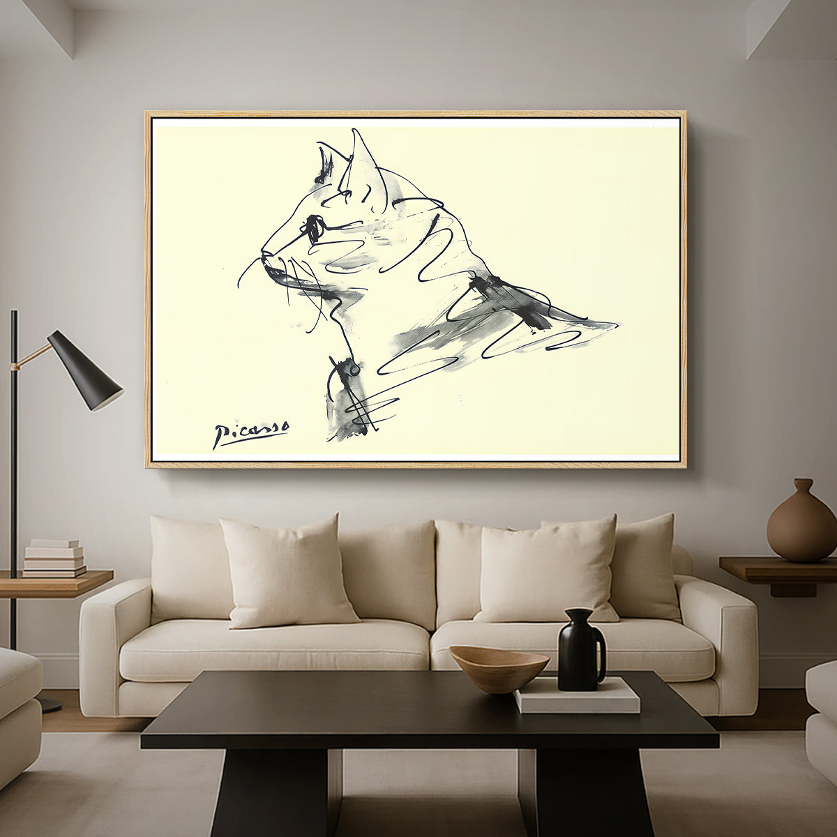 Cat (Le chat), c. 1961 - Floater Framed Canvas Print