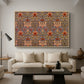 Snakeshead - Red/Cumin, c. 1876 - Floater Framed Canvas Print