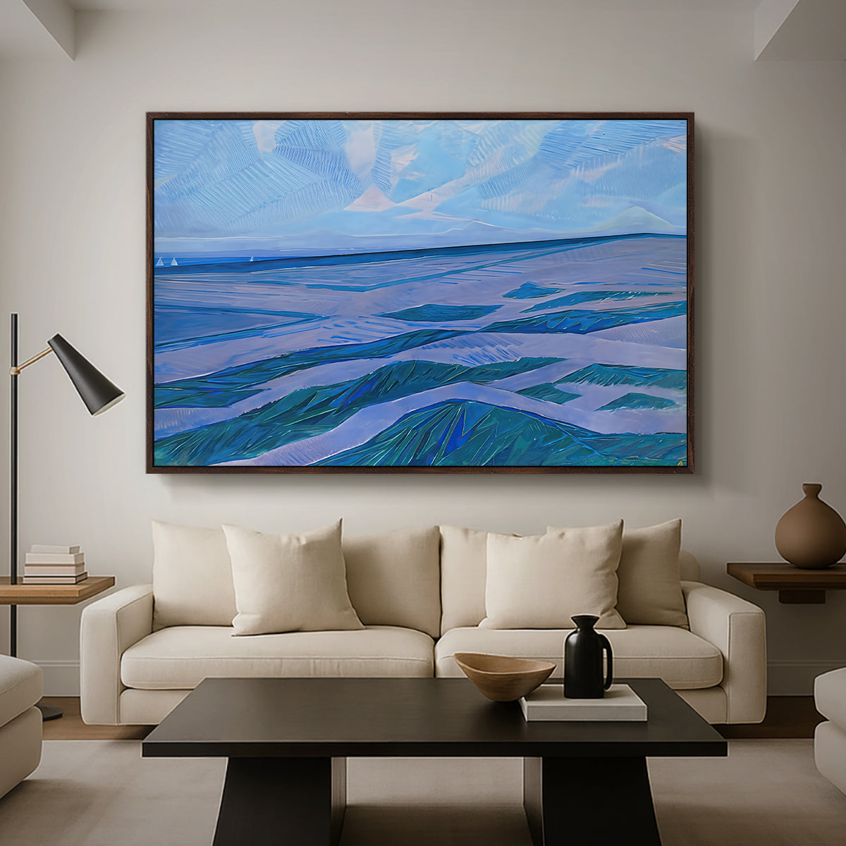 Dune Landscape, 1911 - Floater Framed Canvas Print
