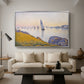 Evening Calm, Concarneau, Opus 220, 1891 - Floater Framed Canvas Print