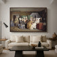 The Maternity Room (Scene from "Barselstuen"), 1845 - Floater Framed Canvas Print