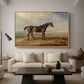 Dr. Syntax, a Bay Racehorse, Standing in a Coastal Landscape, an Estuary Beyond, c. 1820 - Floater Framed Canvas Print