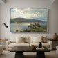 The Jetty at Feste near Moss, 1898 - Floater Framed Canvas Print