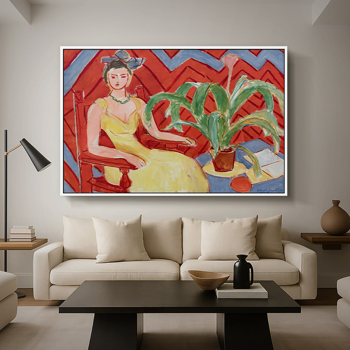 Michaella, 1943 - Floater Framed Canvas Print