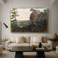 Landscape with the Balbersteine near Miesenbach, 1839 - Floater Framed Canvas Print