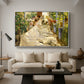 Sewing the Sail, 1896 - Floater Framed Canvas Print
