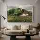 Farmhouse with Meadow Flowers, 1909 - Floater Framed Canvas Print