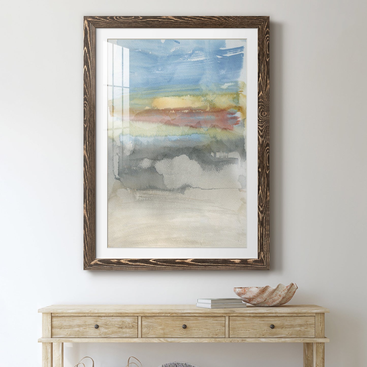 High Desert Sunset I - Premium Framed Print - Distressed Barnwood Frame - Ready to Hang