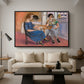 Domino Players, 1921 - Floater Framed Canvas Print