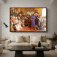 The Finding of the Saviour in the Temple, 1854-1860 - Floater Framed Canvas Print