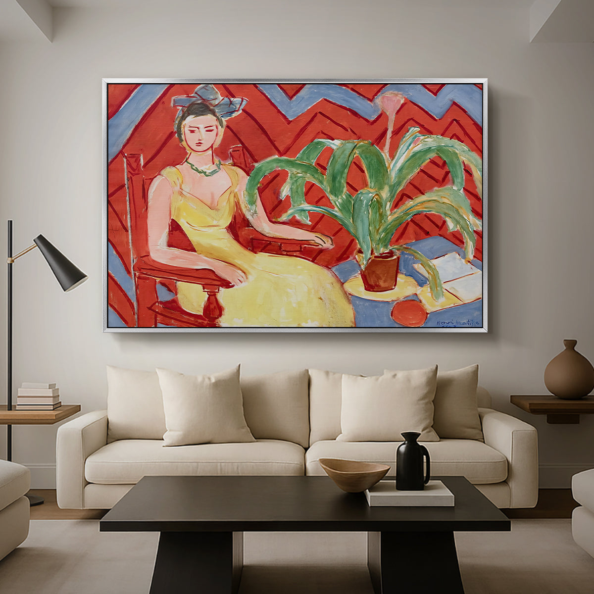 Michaella, 1943 - Floater Framed Canvas Print