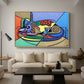 A Dog Named Picasso - Floater Framed Canvas Print
