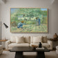 First Steps after Millet, 1890 - Floater Framed Canvas Print