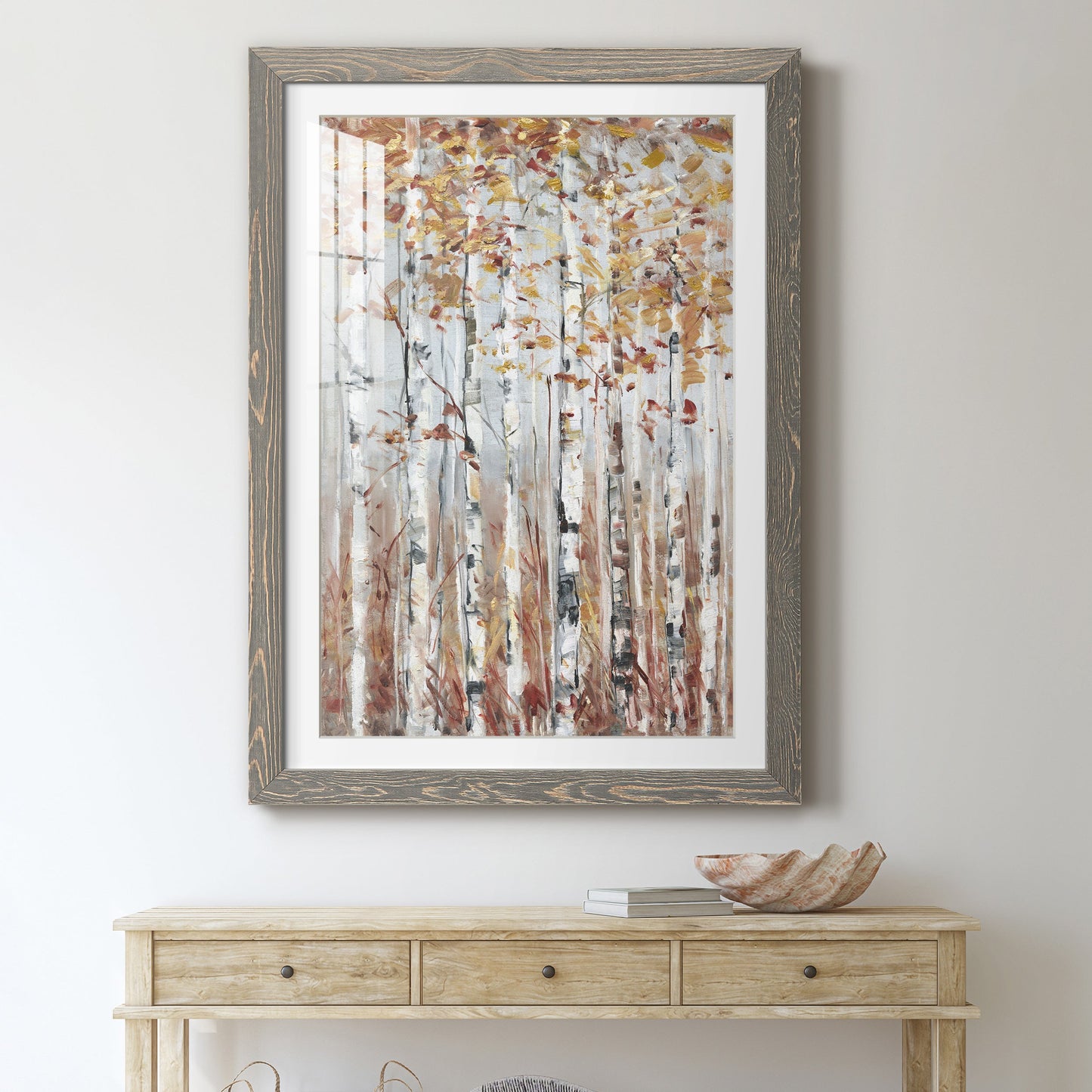 Copper Forest - Premium Framed Print - Distressed Barnwood Frame - Ready to Hang