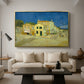 The Yellow House (The Street), 1888 - Floater Framed Canvas Print
