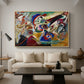 Fragment 2 for Composition VII, 1913 - Floater Framed Canvas Print