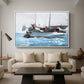 Taking on Wet Provisions, 1903 - Floater Framed Canvas Print